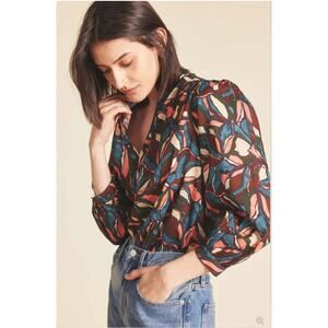 BIRDS OF PARADIS by Travota Bailey Blouse in Laurel Leaf  // M